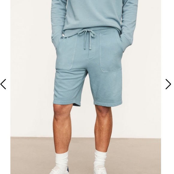 - NWT Vince. French Terry Garment Dye Short XL in Washed Highwater Blue - Picture 2 of 11